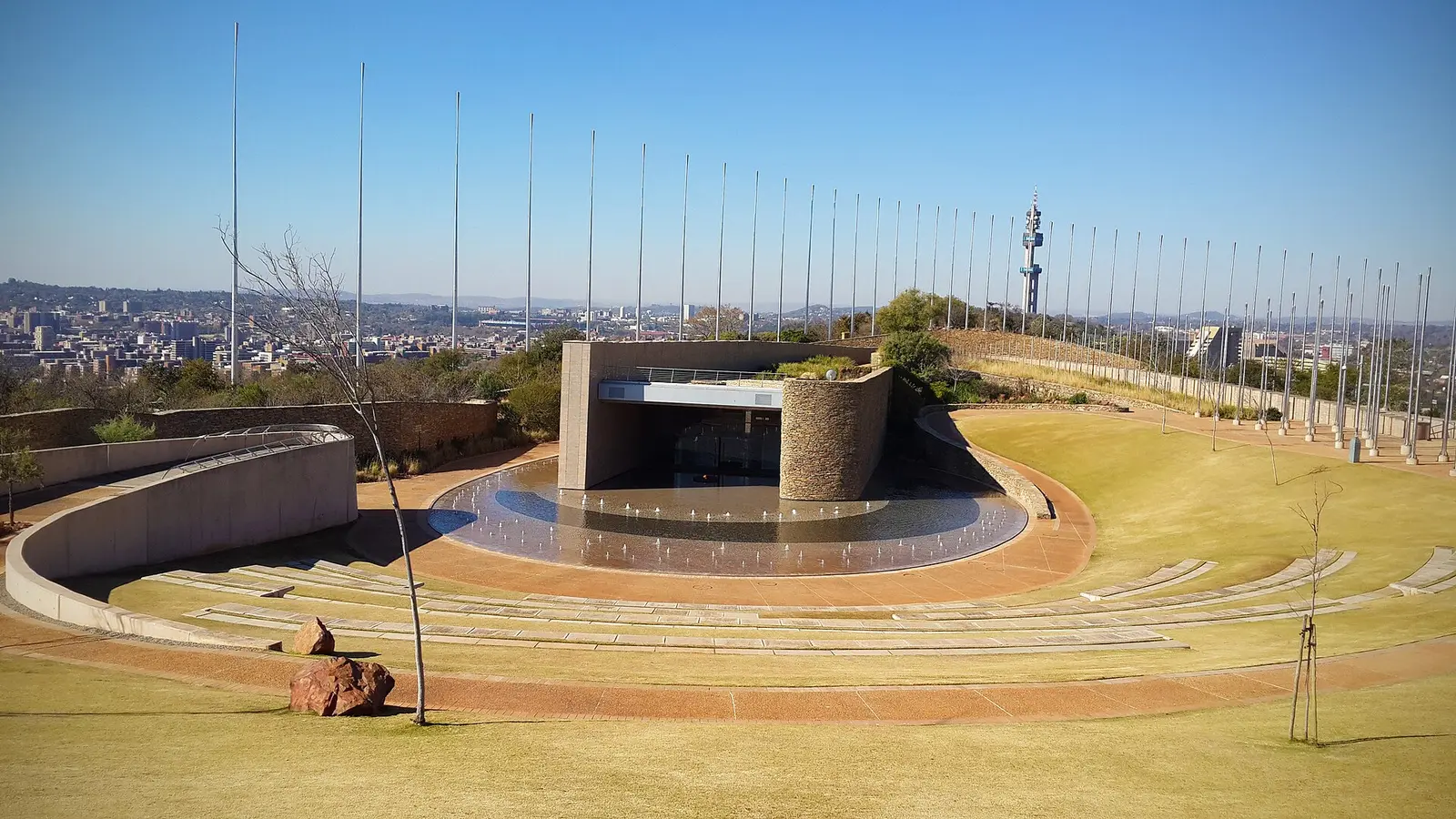 Freedom Park amphitheatre and memorial on a hilltop in Pretoria