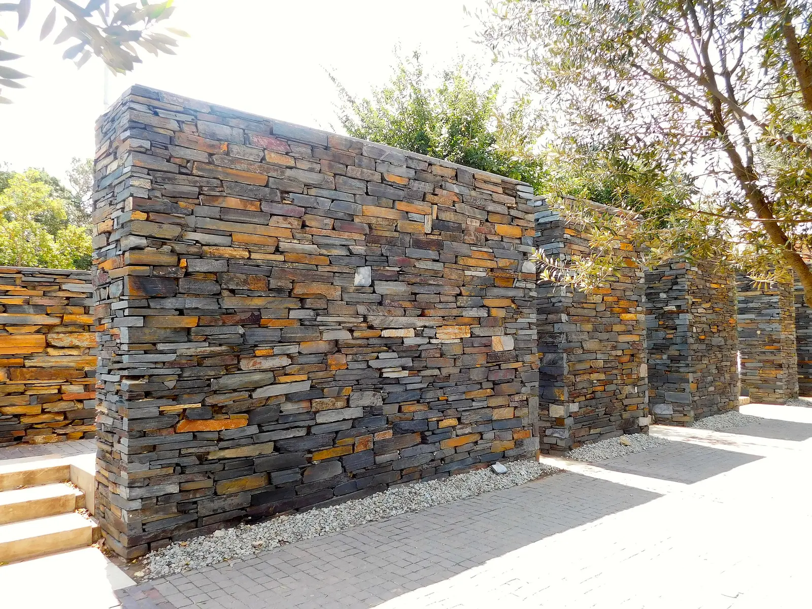 Slate walls outside the Hector Pieterson Museum in Soweto